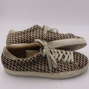 Adidas Match Play Chevron Zig Zag Pony Hair Fur Low Top Sneakers  art g95966 11.